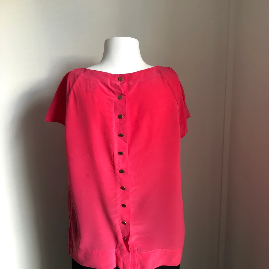 Rosa Topp i silke - 91