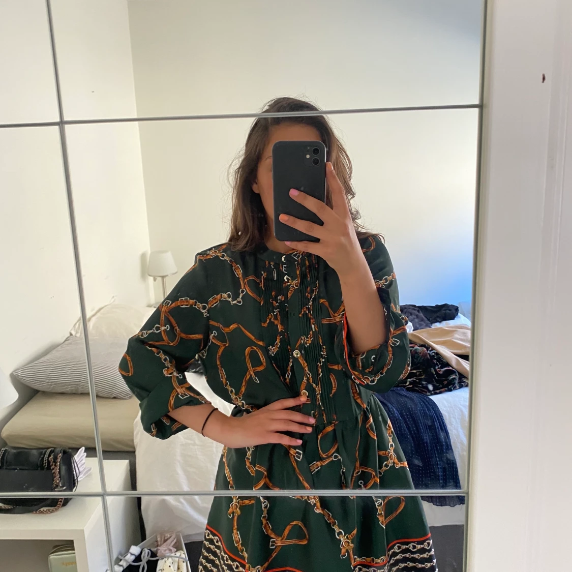 Mönstrad zaraklänning - 90