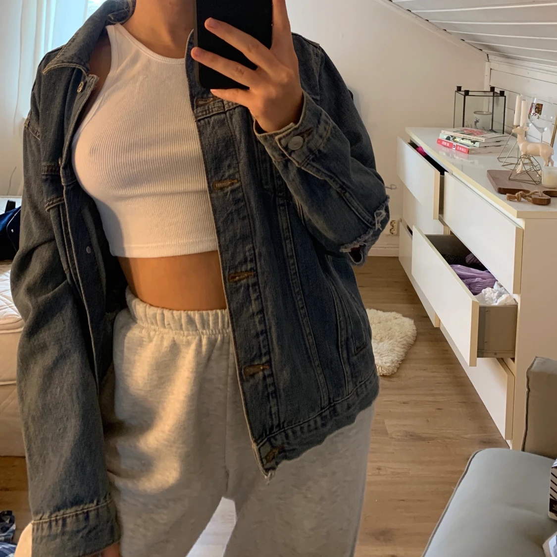 Jeansjacka! Aldrig använd  - 90