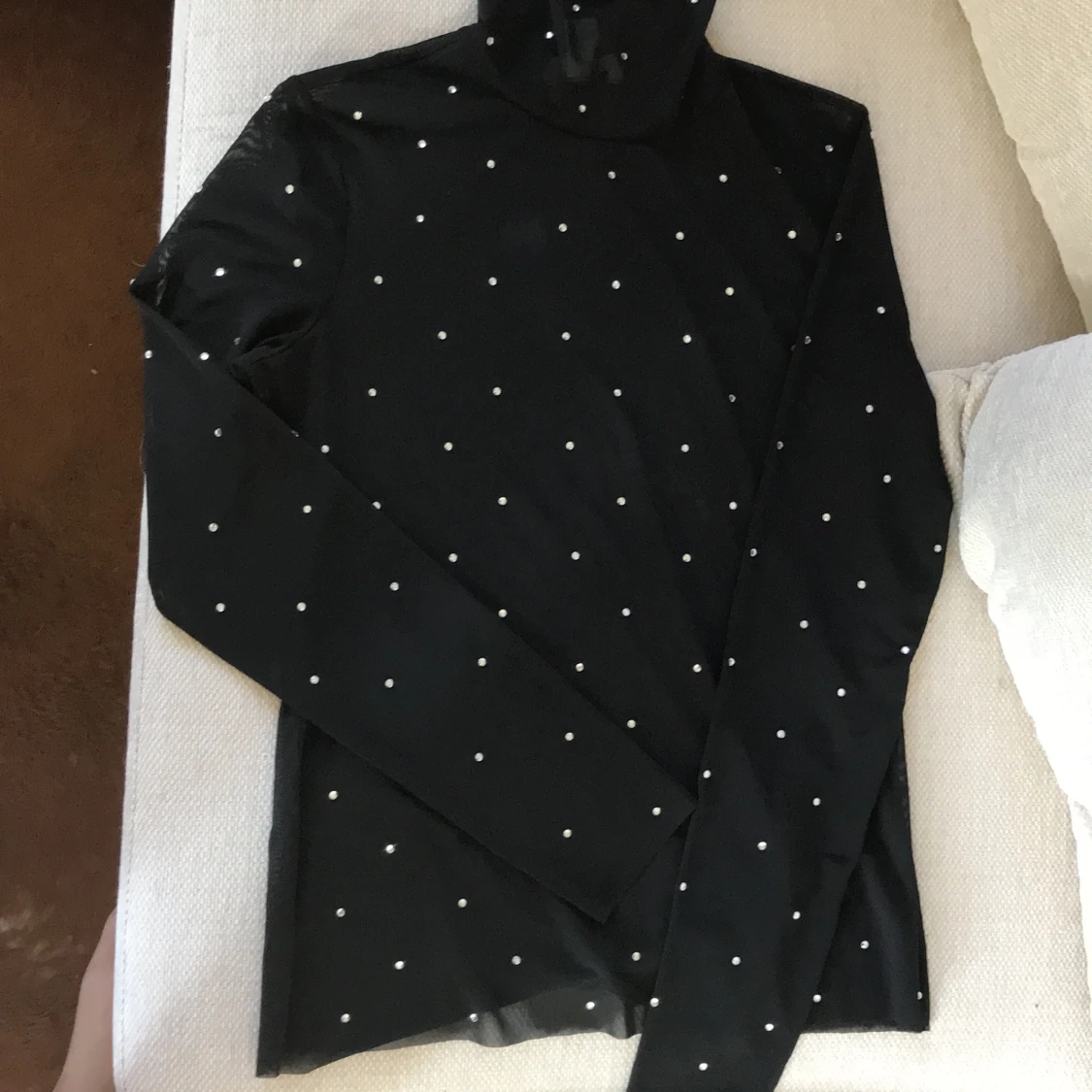 Tröja Mesh Strass Polotröja H&M