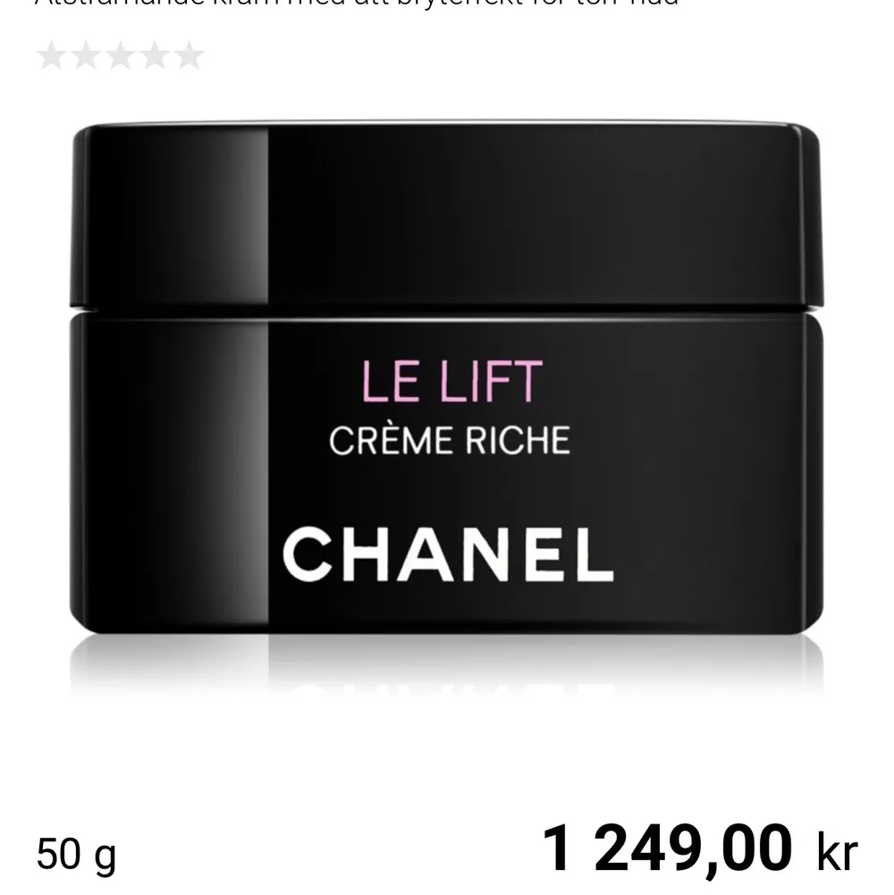 Chanel le lift fermeté cream. 5 ml. Oanvänd! . Övrigt.