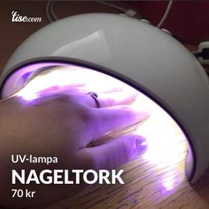 Säljer den här nageltorkaren med Uv-lampan för jag tänker sälja alla mina nagelsaker på grund av att jag inte fixar naglar längre. Den funkar jätte bra o man behöver att sätta in den i elektricitet . (Kabeln följer med)Säljer den här nageltorkaren med Uv-lampan för jag tänker sälja alla mina nagelsaker på grund av att jag inte fixar naglar längre. Den funkar jätte bra o man behöver att sätta in den i elektricitet . (Kabeln följer med)