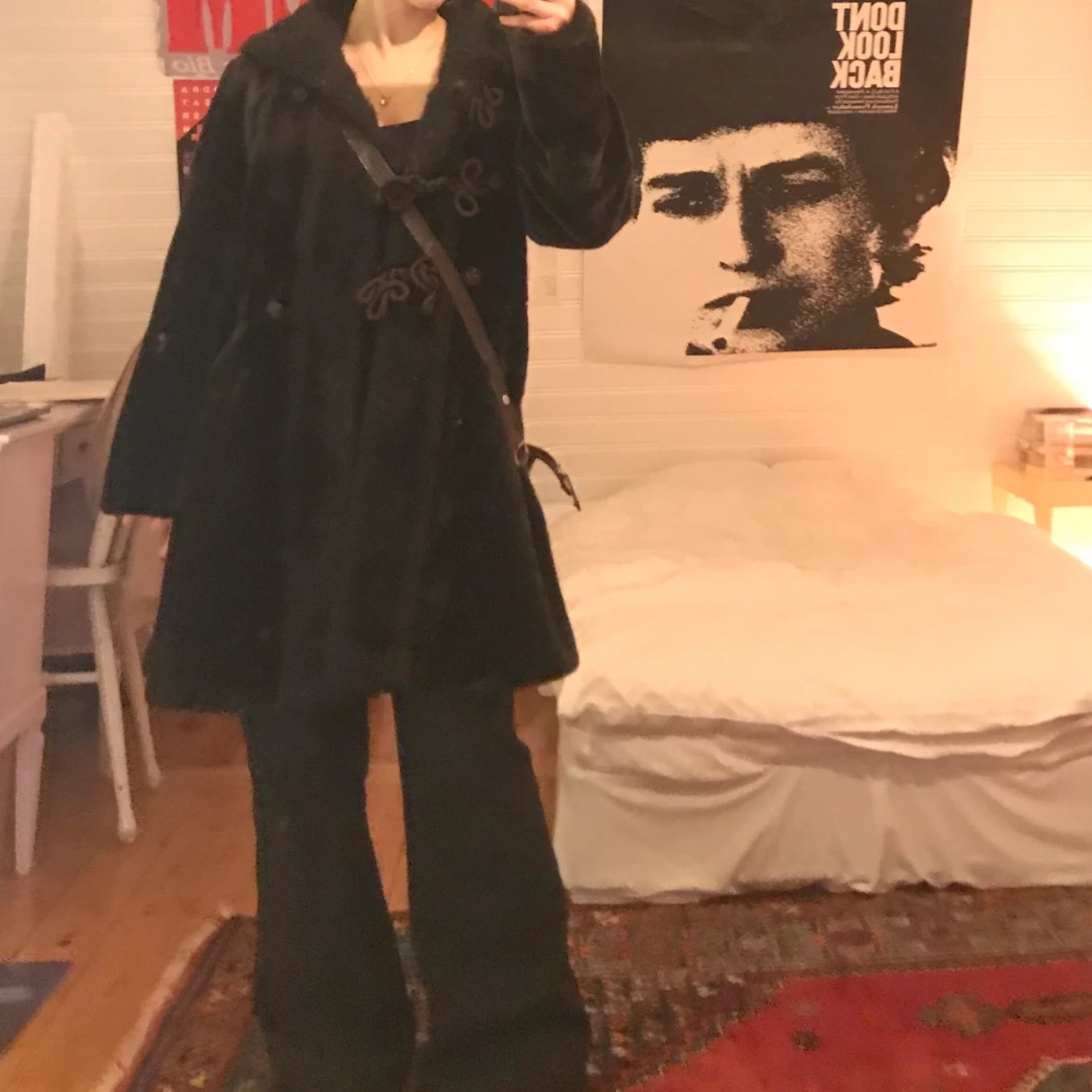 Mörkbrun pälsjacka