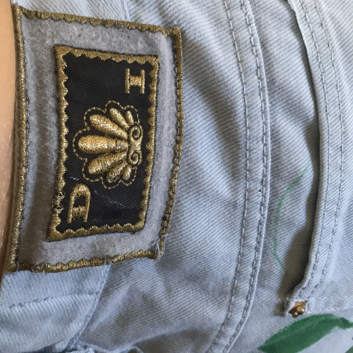 Coola blommiga jeans - 91