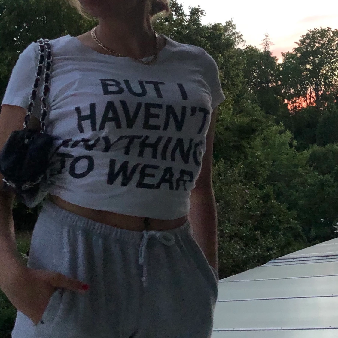 VIT TRÖJA MED TRYCK  - 90