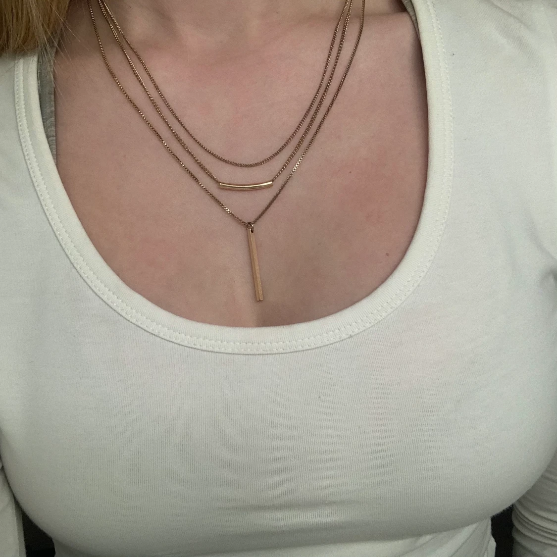 guldfärgat halsband - 90