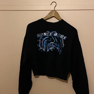 Tjocktröja vintage med tryck - Snygg tjocktröja men tryck, vintage. Passar S. Kan frakta (köparen står för frakten). 