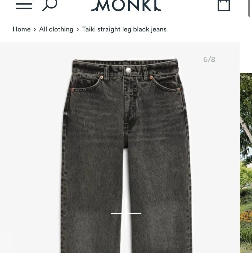 Gråa jeans från monki, storlek 25, aldrig använda. Jeans & Byxor.
