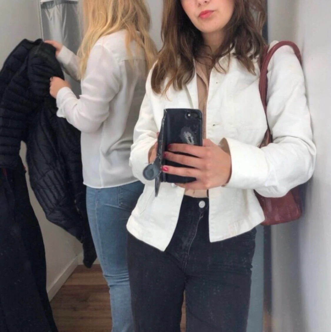 Vit jeansjacka från Arket - 90