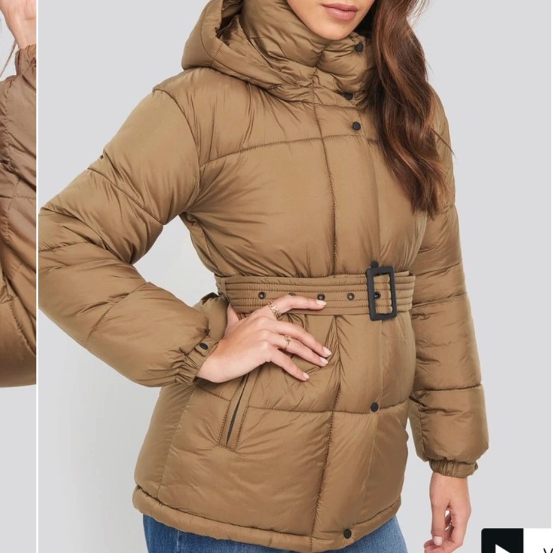 Brun höst/vinterjacka - 90