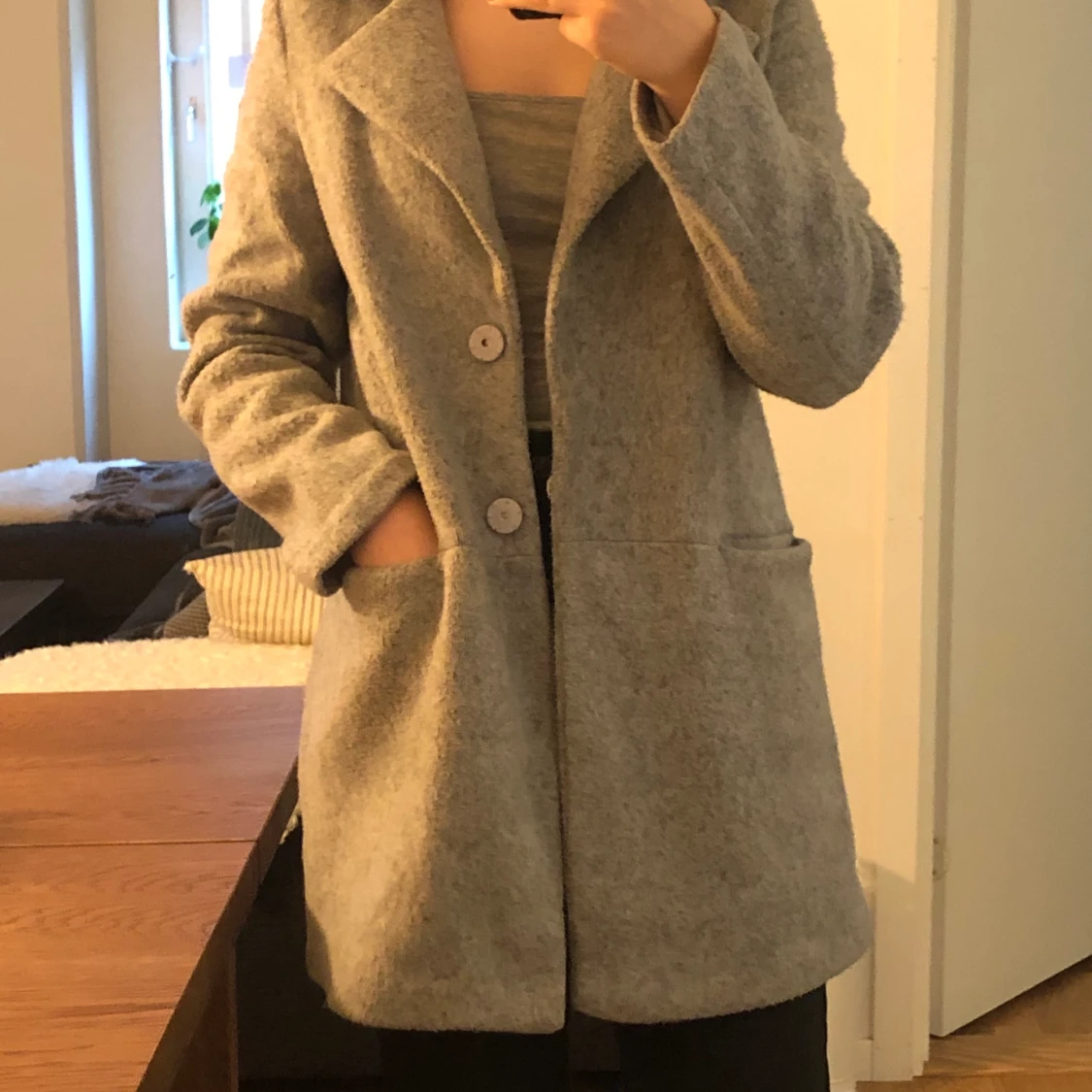 Grå höst/vinterjacka 