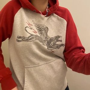 Ralph Lauren hoodie  - Röd och grå hoodie från Ralph lauren. Köparen står för frakt 