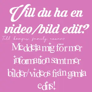 Det kan vara allt från att pranka en vän att du fått ett meddelande från Beyonce till en Happy birtday video edit!  Priset varierar på hur lång tid den tar att göra! 