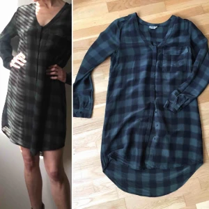  - Rutig skjortklänning i siden bomull blandning från Twist & Tango mycket bra skick 