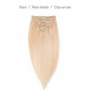  - Äkta clip on set från Rapunzel, bara testat det en gång.  50cm! Finns i Stockholm 