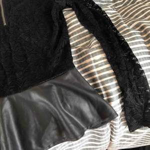 XS worn and washed several times.  Lace and leather 
