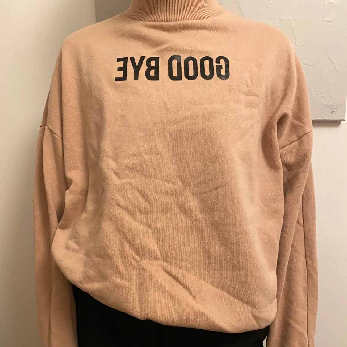 Collage tröja med turtleneck