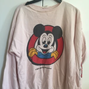  - Supersöt Musse Pig tröja från 80-talet. Storlek står ej men känns som en M-L som dock sitter superfint i oversize. Tyvärr har en söm i kragen gått upp, och på armen är det lite blå färg på.