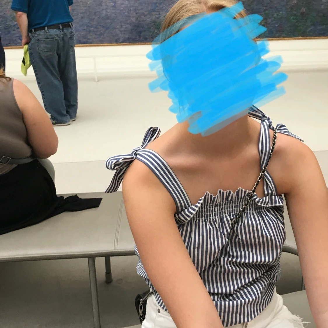 Randig klänning/blus - 91