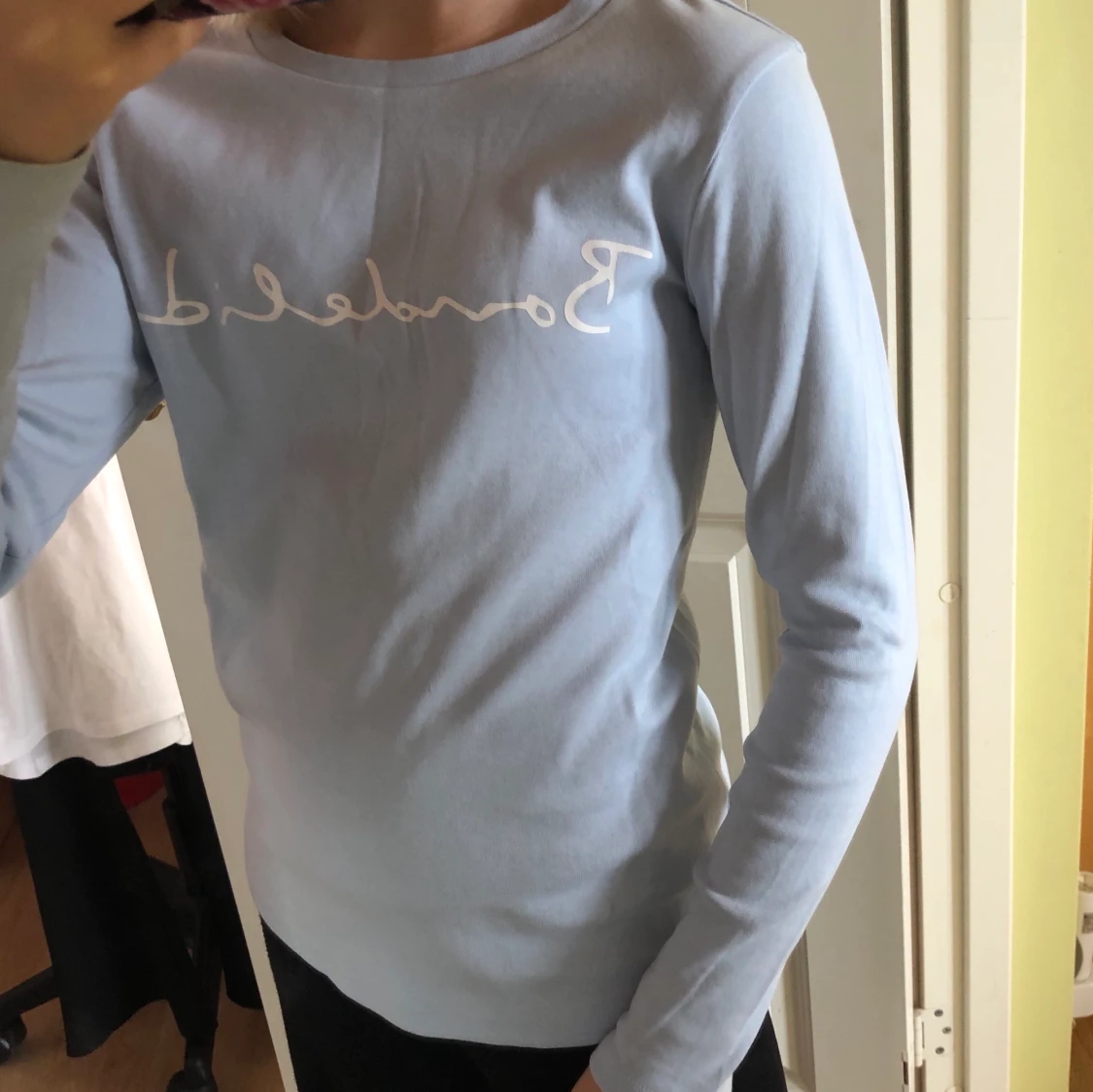 Ljusblå tröja från bondelid - 90