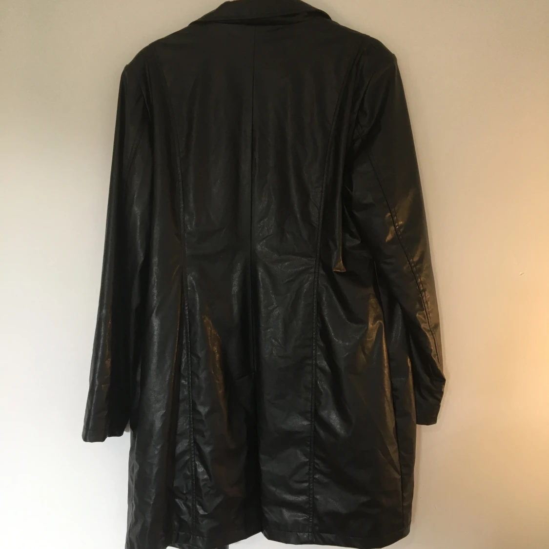 Lång skinnjacka storlek L - 91