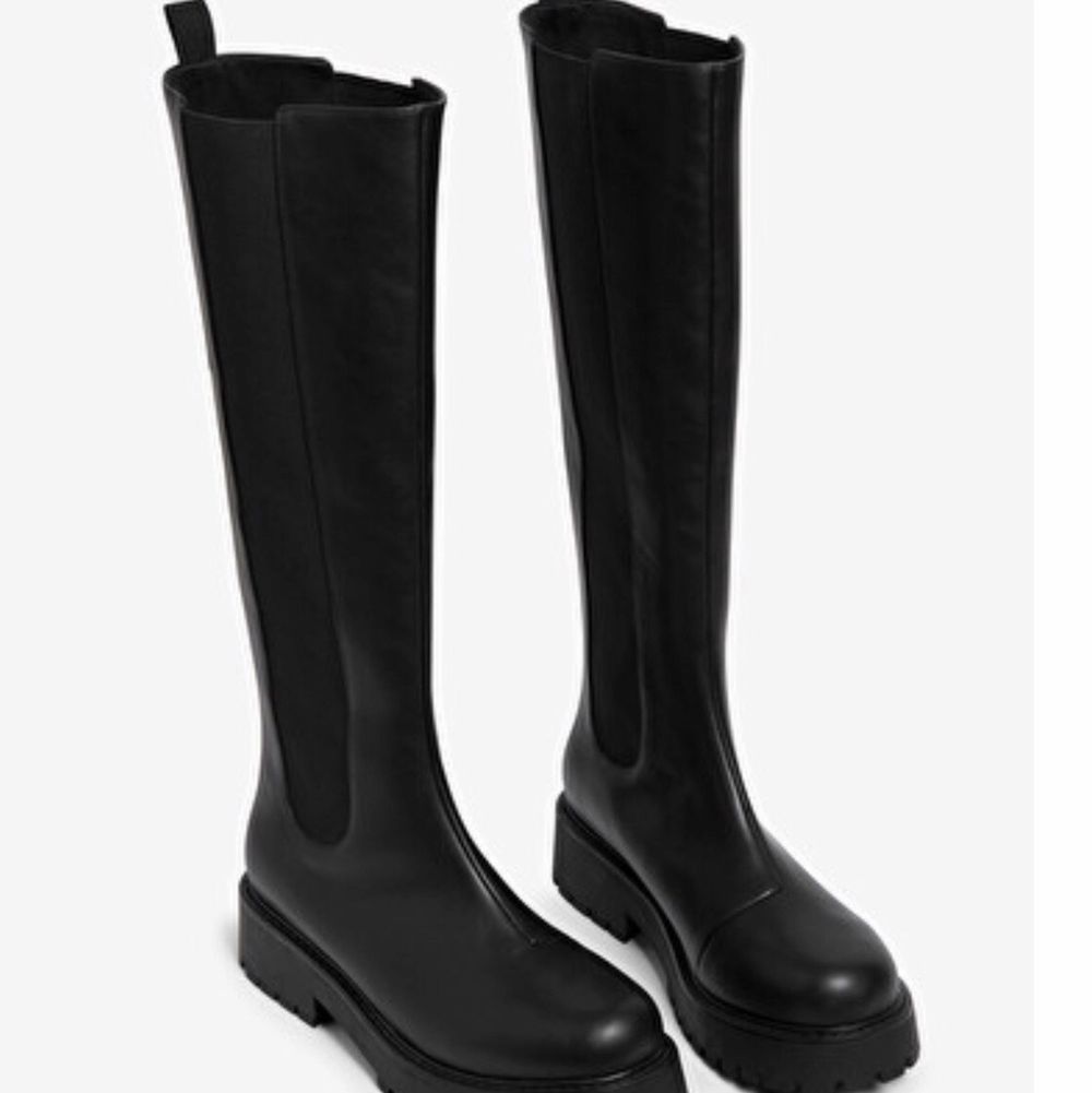 Monki knee-high Chelsea boots | Plick Second Hand