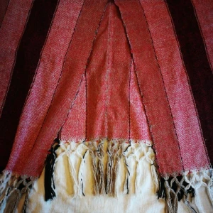  - Woollen poncho with beautiful bright colours. Warm, comfortable and cozy wear.