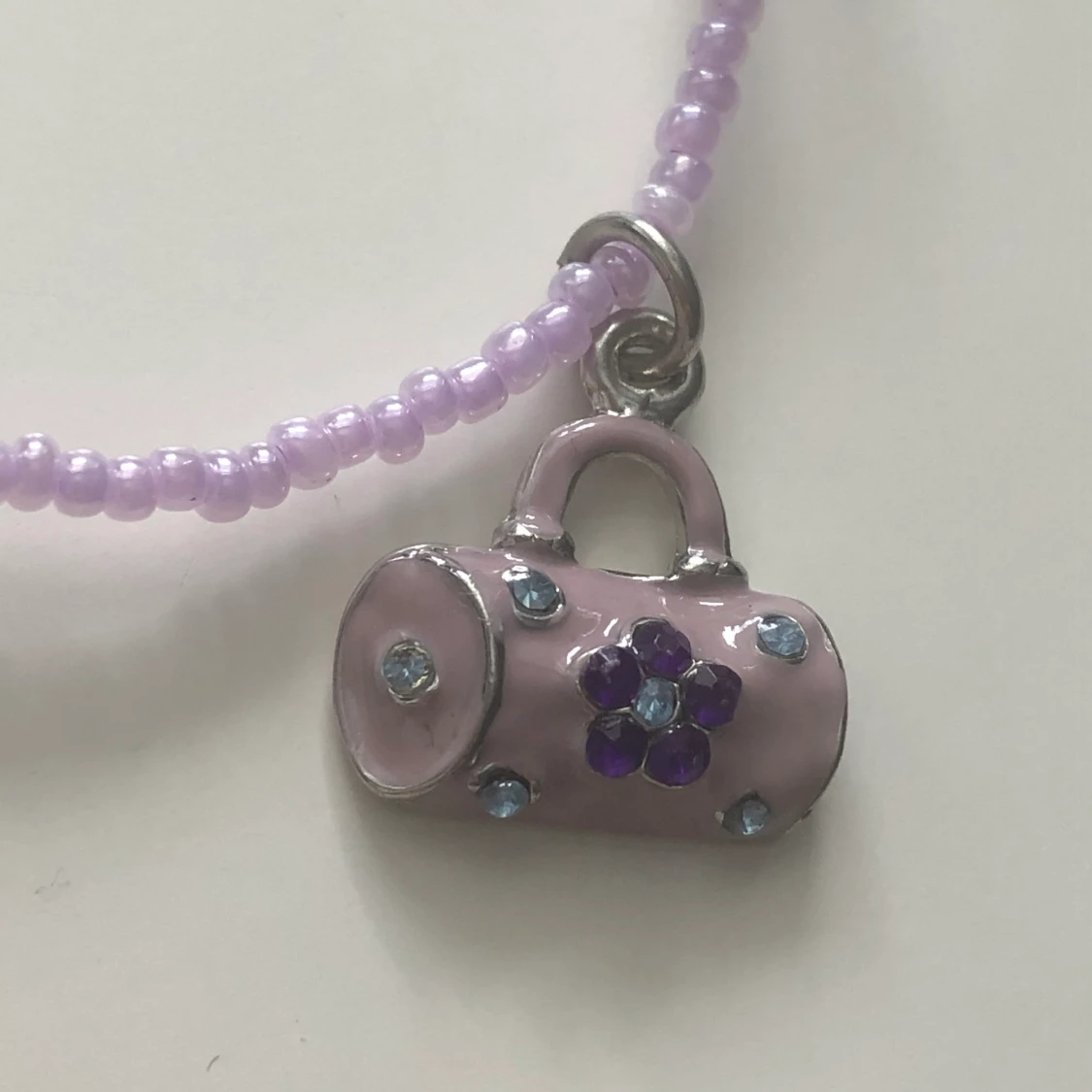 Asballt lila/rosa halsband!