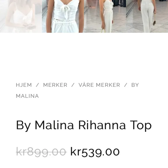 Nypris 899, slutsåld. Toppen är helt oanvänd och har lappen kvar. Från By Malina & toppen heter ”Rihanna Top”. Pris kan diskuteras💓. Toppar.