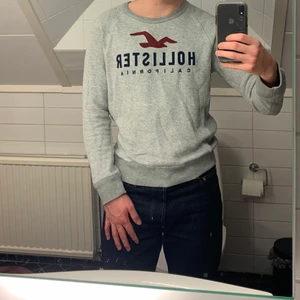 Hollister Sweatshirt - S - Grå sweatshirt från Hollister med relativt lös passform i storlek S. (Betalning sker med Swish)