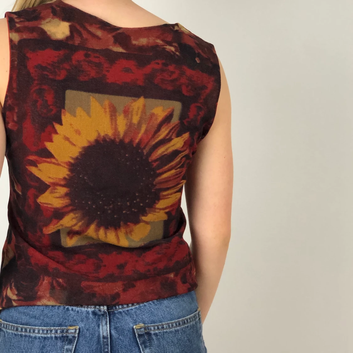 vintage screenprinted linne - 90