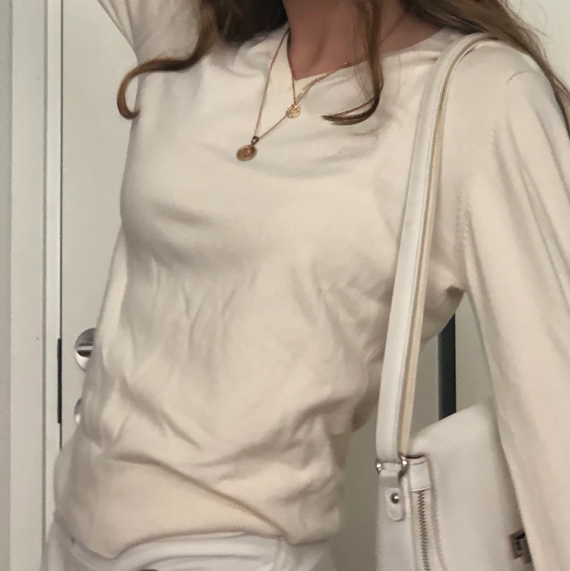 Krämvit tröja - 90