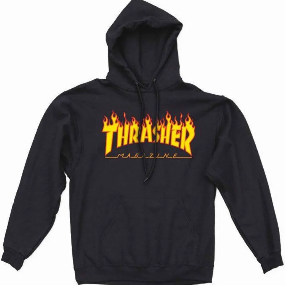 Trasher hoodie, använd högst 2 gånger därav priset! Storlek: unisex 36/S . Hoodies.