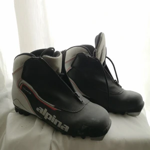 Skidpjäxor - Skidpjäxor knappt använda. Inklusive fästen att montera på valfri skida. 