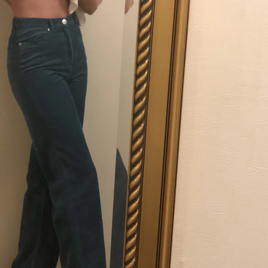 Slutsålda blå Manchesterbyxor - 90