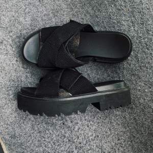 Svarta sandaler från ZARA stl 39. Kan skickas (frakt tillkommer) 🌸