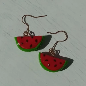Watermelon handmade earrings  - charm size : 2.5 cm