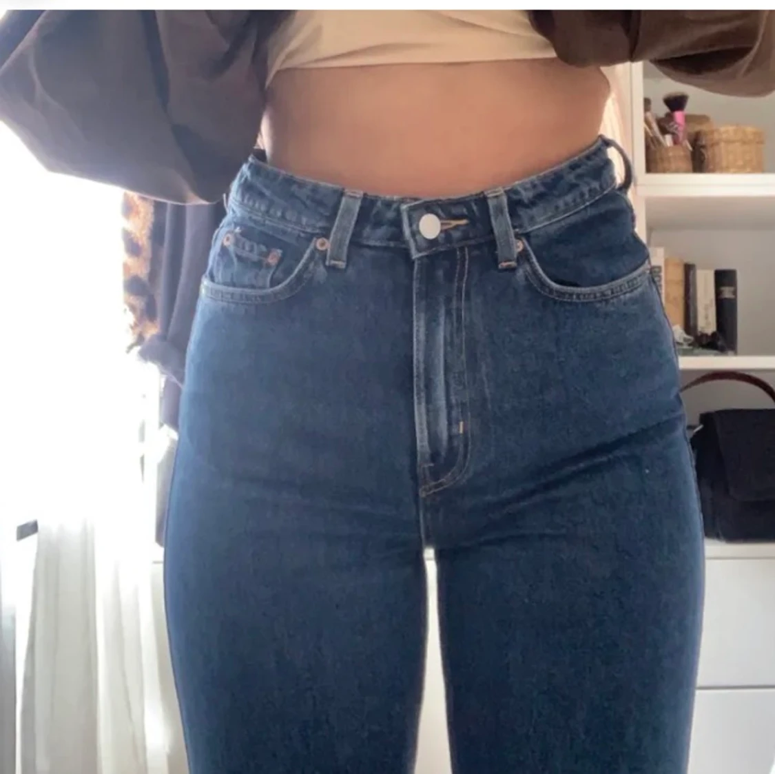 Croppade rowe jeans från weekend  - 90