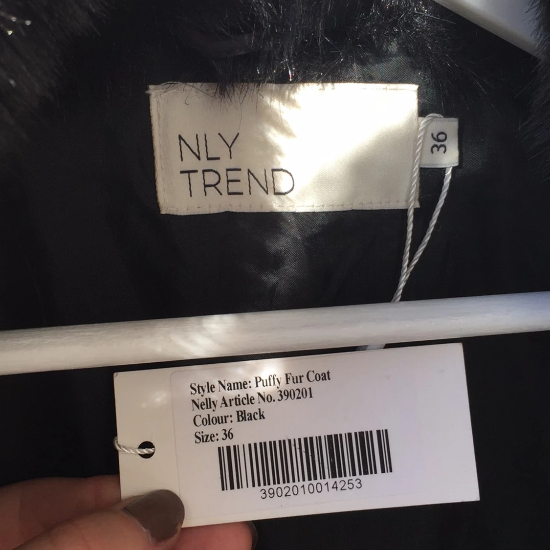 Puffy fur coat, strl: 36  - 91