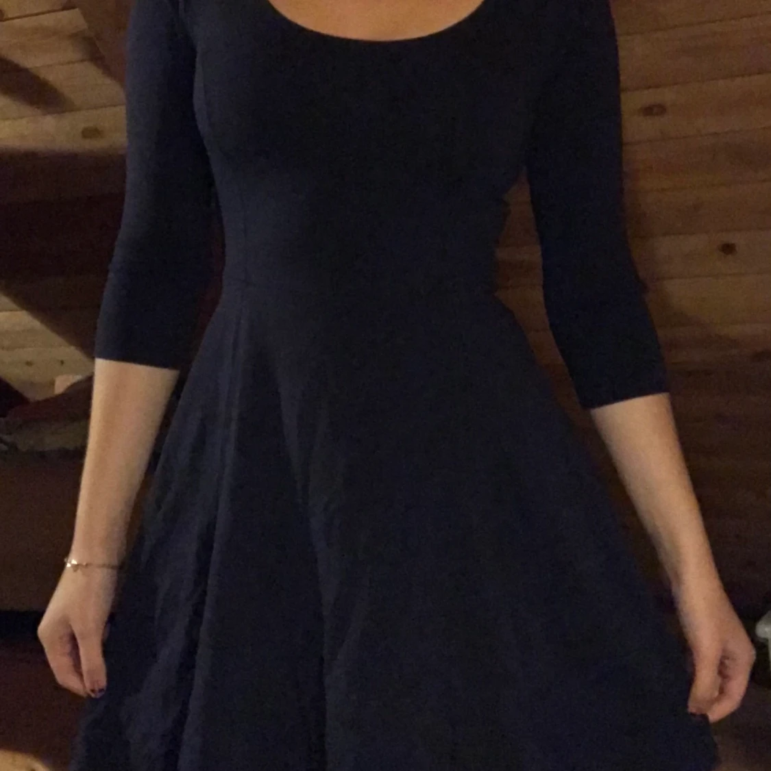 Mörkblå Klänning  - 90