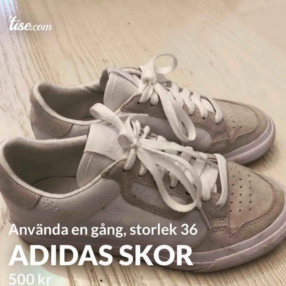 Använda en gång adidas skor. Skor.