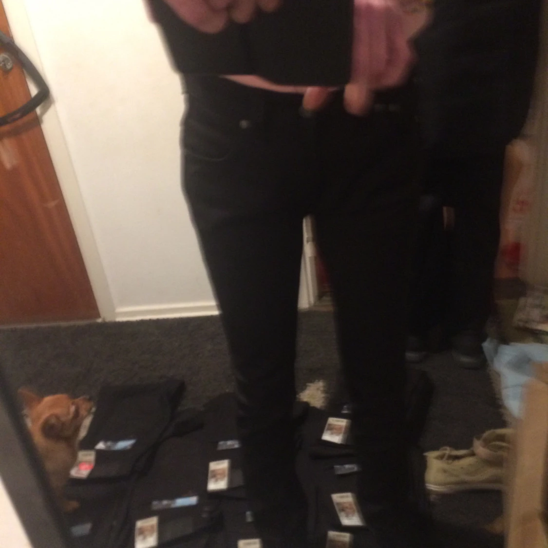 Nudiejeans W27 L32 endast provade. Svarta, nypris 1000 .Nu 500. - 90