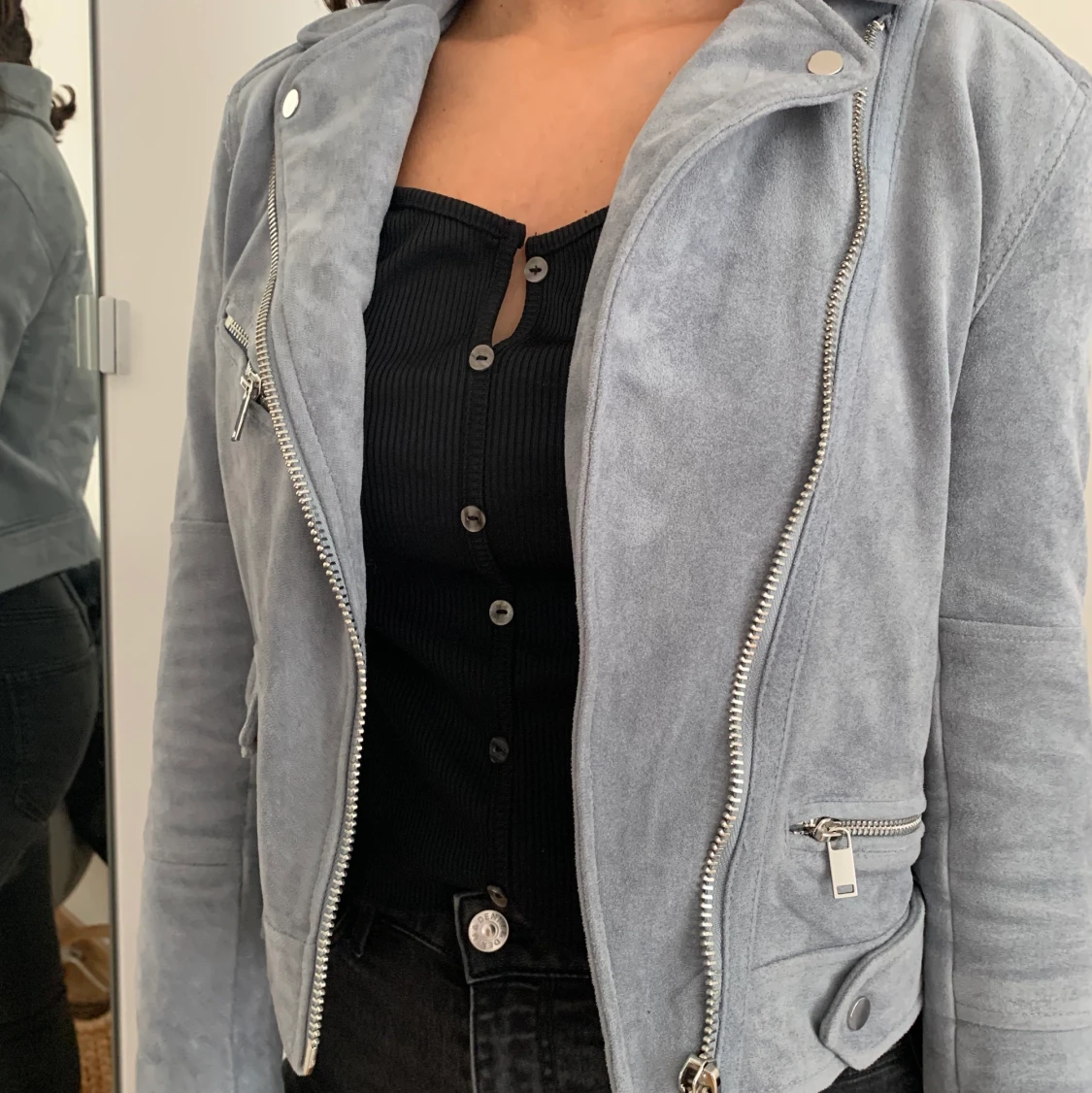 Grå/blå jacka från H&M (premium) - 90