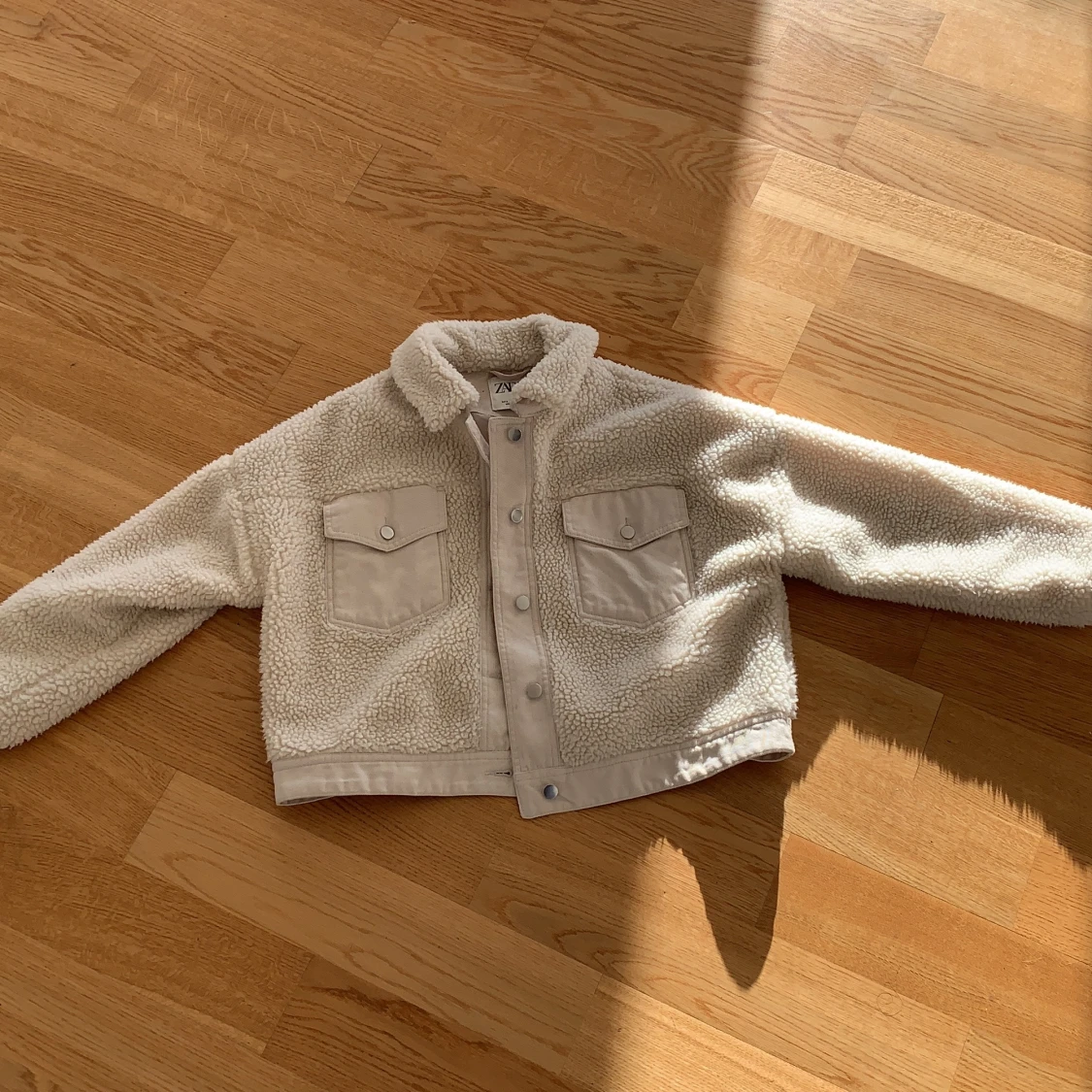 Teddy jeansjacka zara