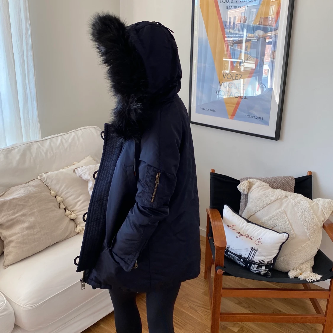 Mörkblå parkas från Zara - 91