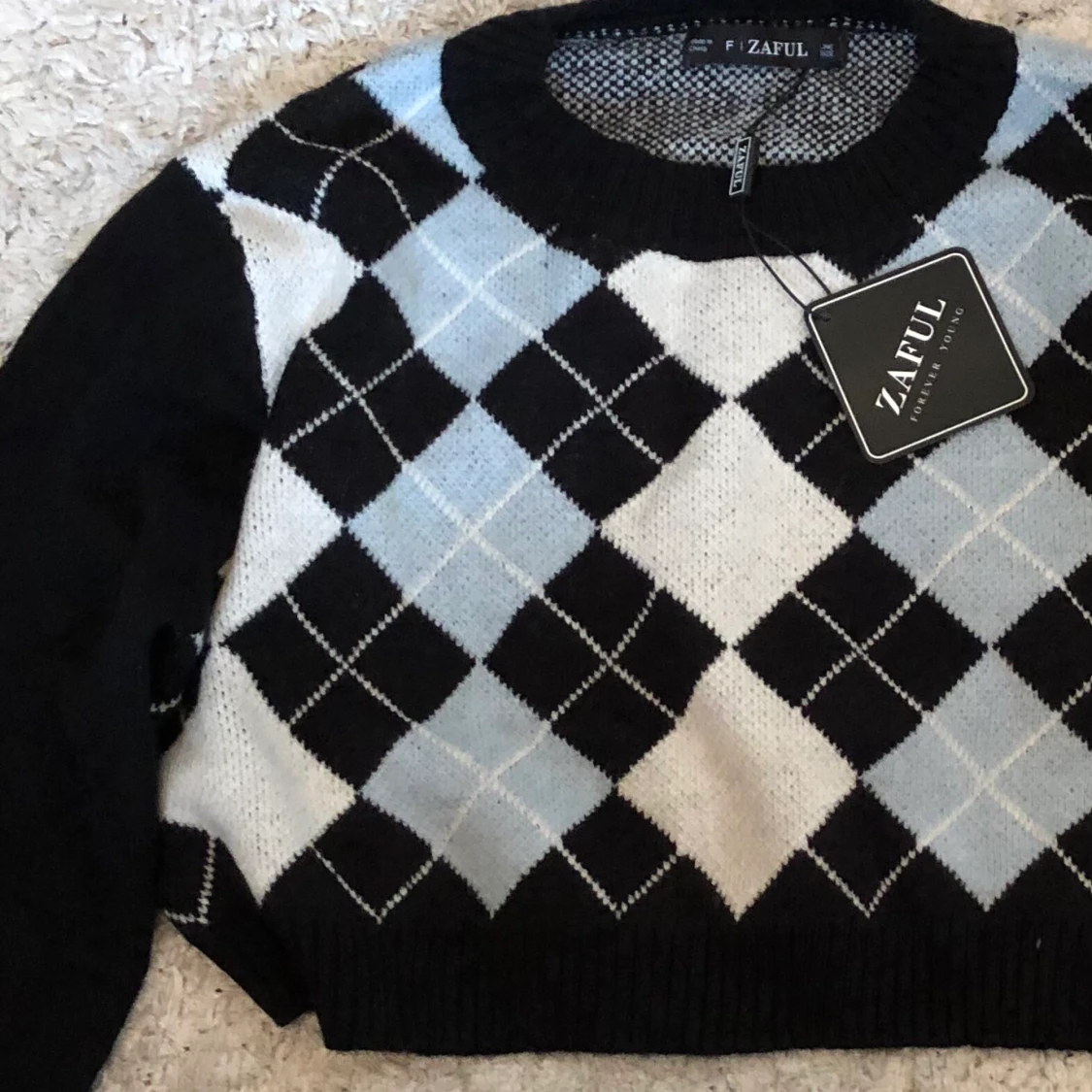 Rutig tröja från Zaful - 91