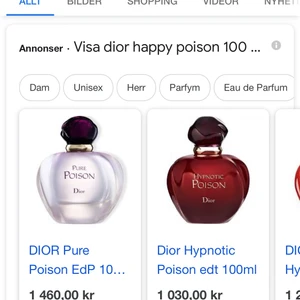 Dior happy poisen - Har dior happy poisen 100 ml finns den vinröda dior inne oanvänd