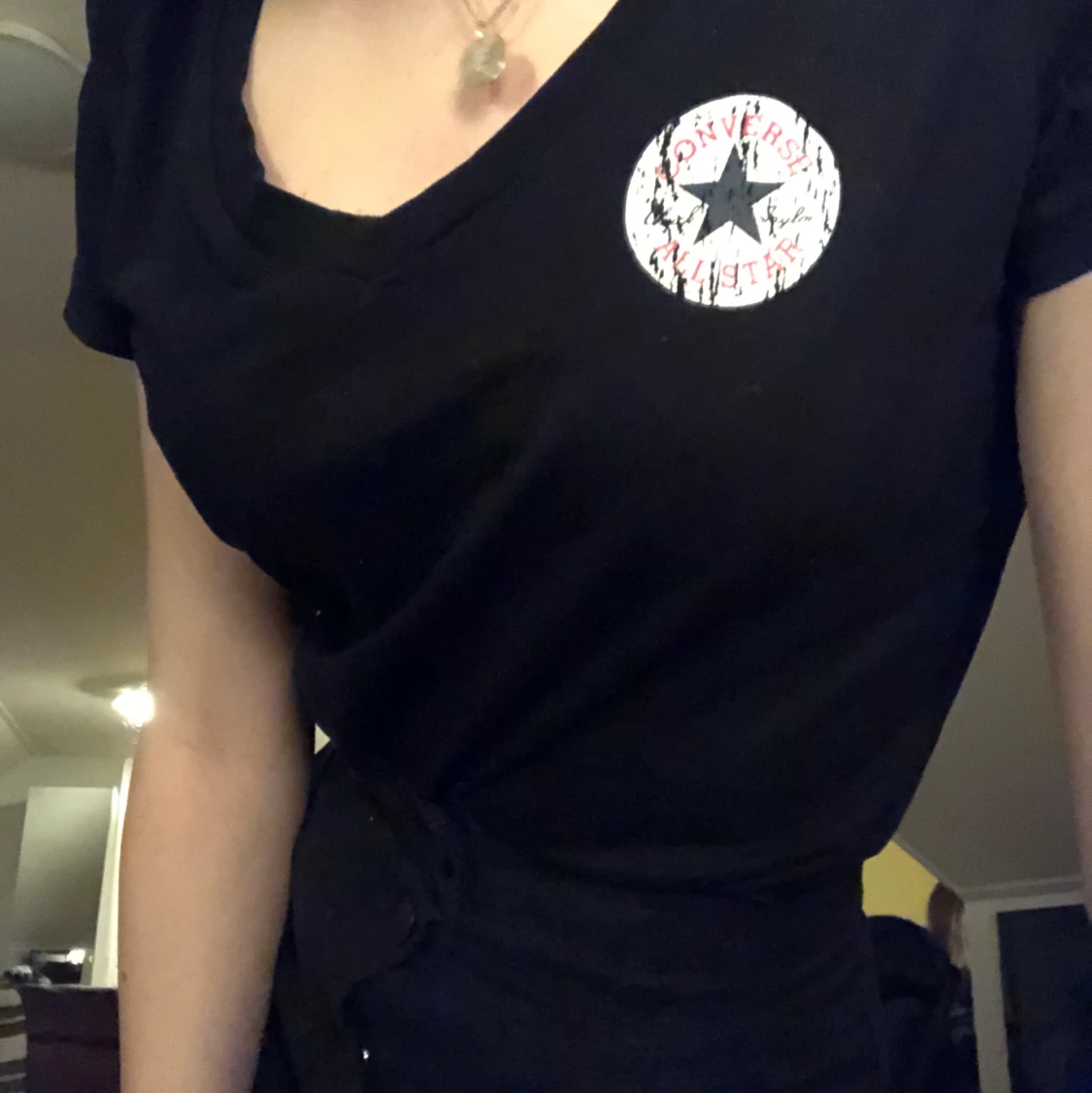 Svart converse t-shirt - 90