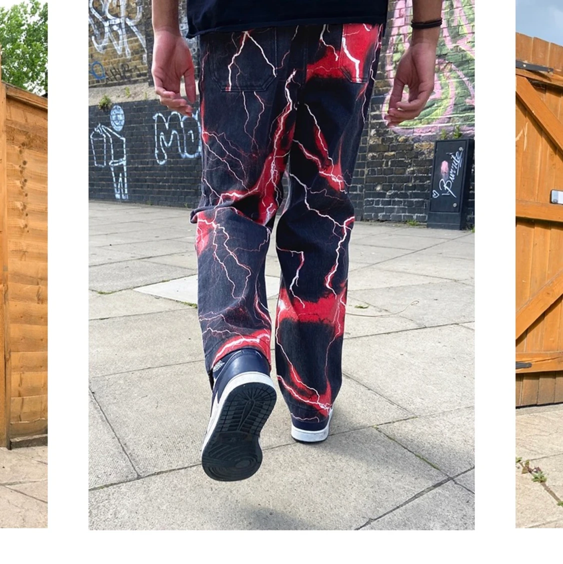 Red lighting jeans  - 91