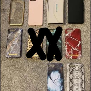 iPhoneskal  - Säljer iPhoneskal som passar iPhone 6/7/8 plus. Vissa är knappt använda och några är använda lite oftare, säljer då jag köpt ny mobil. Det är lite olika märken på skalen. 50kr för skal och 100kr för plånbokskal.